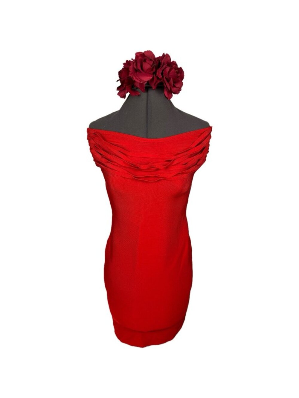 Miss Circle Red Mini Dress Scarlet Rose Frida Khalo Halloween Queen Party Small